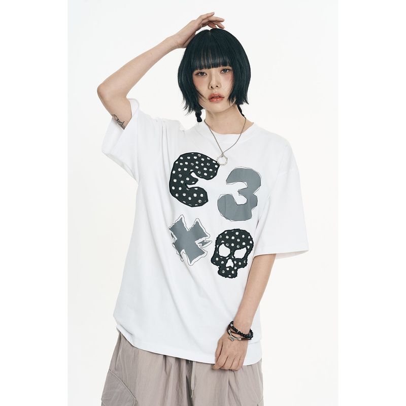 Kitsch Dot Short Sleeve - White