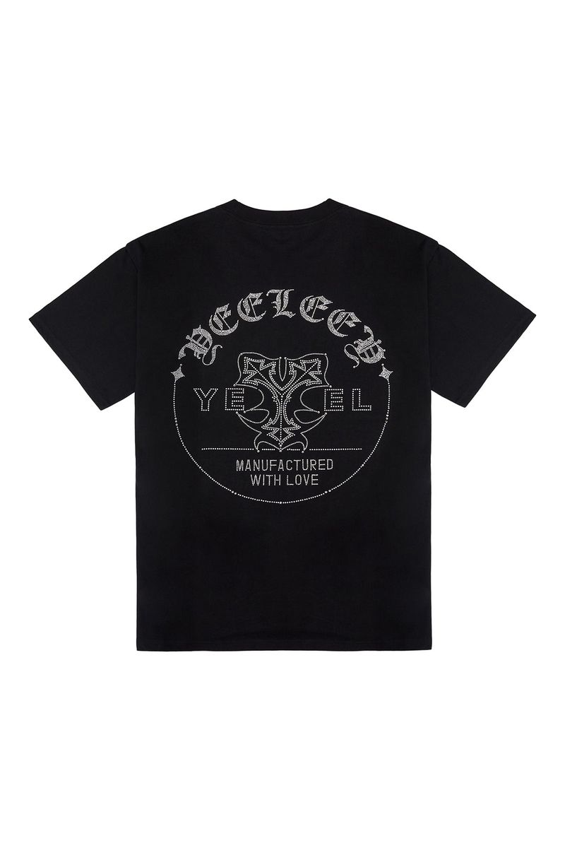 YEEL（ワイイーイーエル）の「CUBIC LOGO OVERSIZED T-SHIRT BLACK（Tops）」