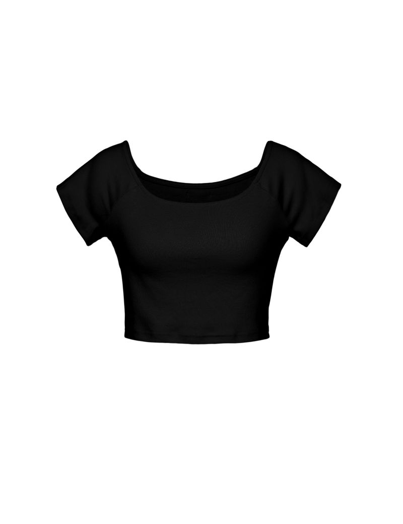 Innermuseum（インナーミュージアム）の「Raglan Crop Top (BLACK)（Tops）」