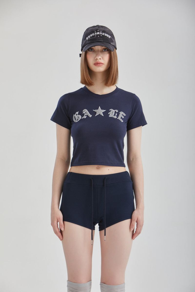 ブークレクロップドTシャツ