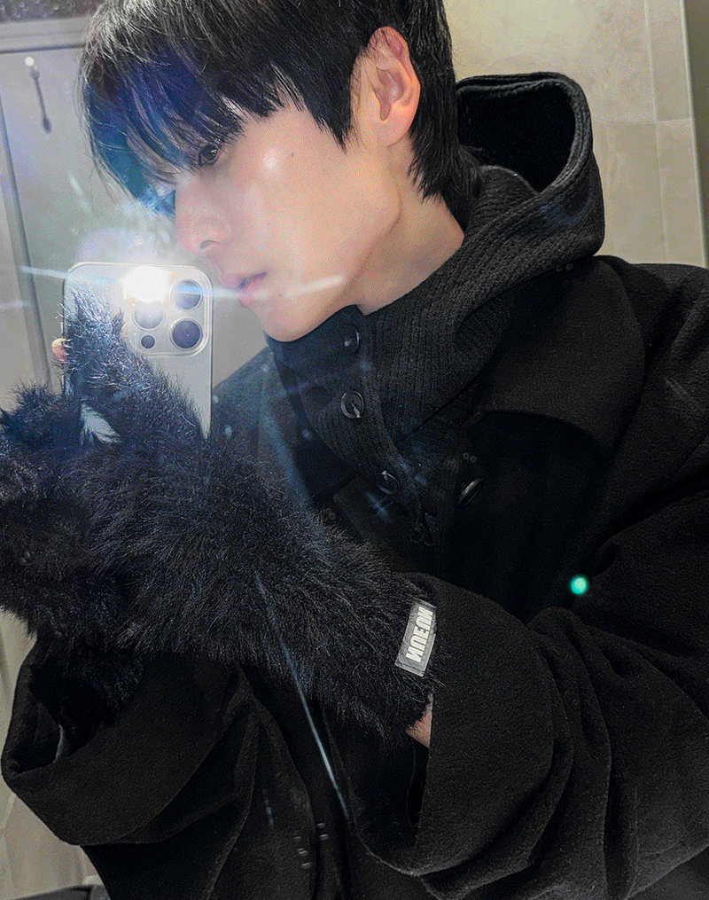 COSYHARU(コシハル)の「Knitwear Hooded Neck warmer Baraklava(Hats)」