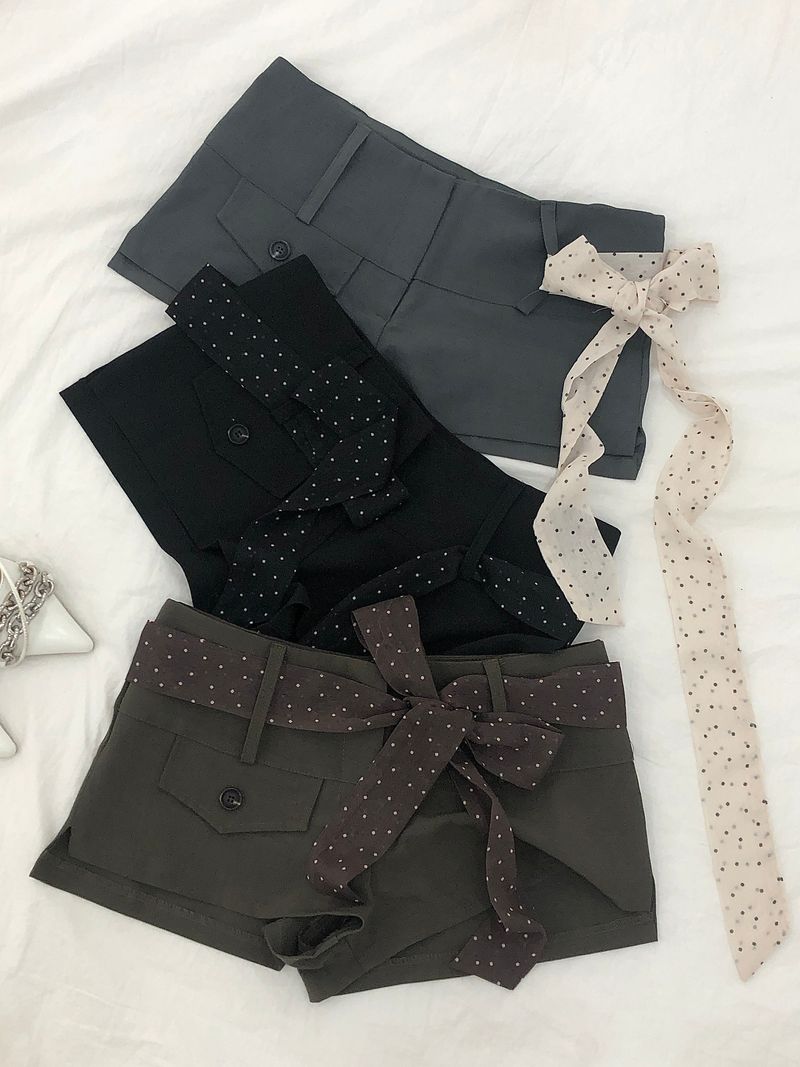 Dot Scarf Set Pants
