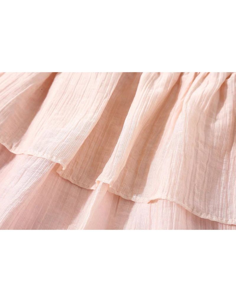 Liber Halterneck Sleeveless Long Dress Pink