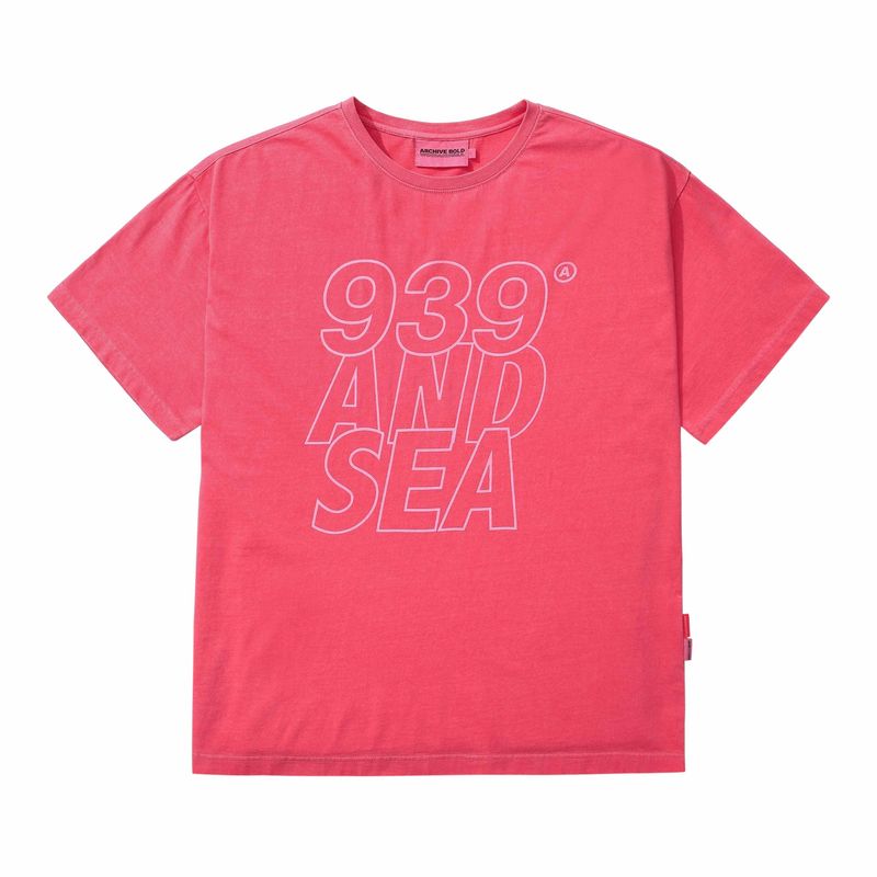 ARCHIVE BOLD（アーカイブボールド）の「AB X WIND AND SEA T-SHIRTS (PINK)（Tops）」