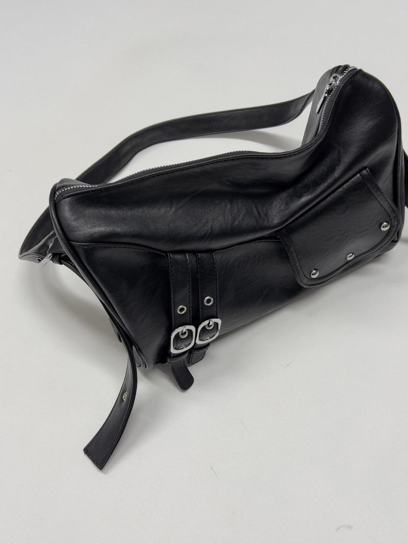 Studded Leather Shoulder Bag