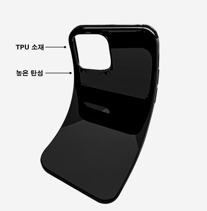 Matt - Black TPU Basic Phone Case