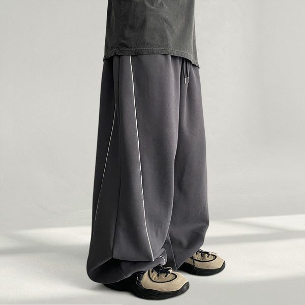 voarc（ボアク）の「Hearts waistband side pintuck hem string wide training pants (4 colors)（Pants）」