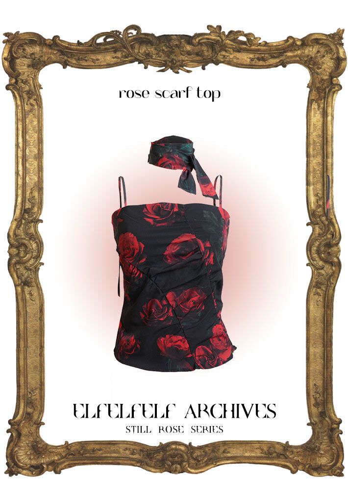 ROSE SCARF TOP[red]