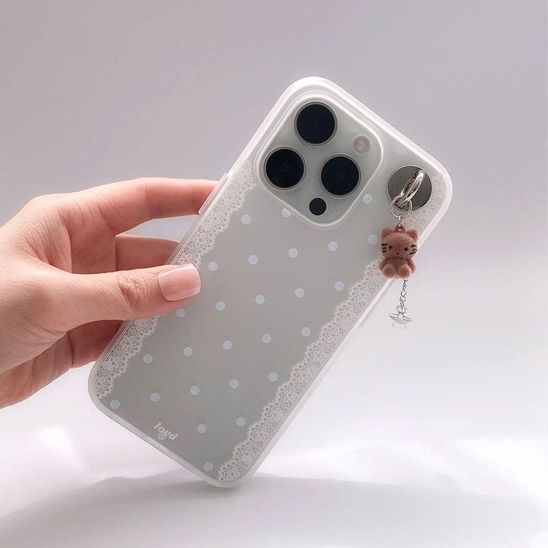 [MADE] LACE DOT VEIL PHONE CASE (soft jelly)
