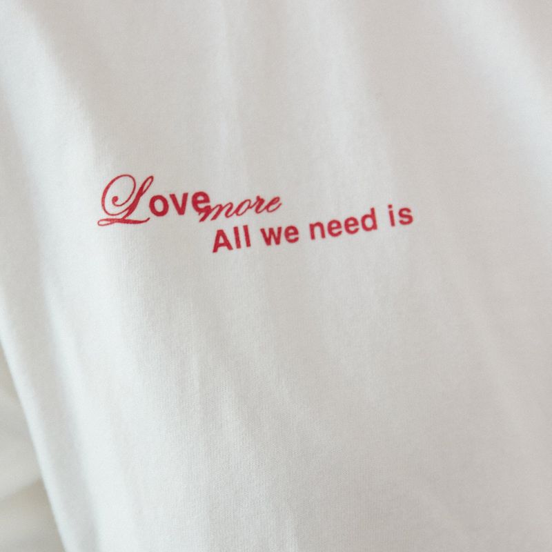 Love more t-shirt_ivory