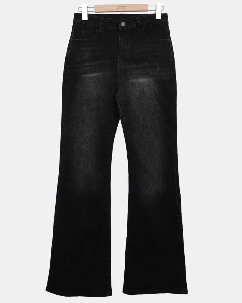 (Denim) Ranon High-Waist Bootcut Pants