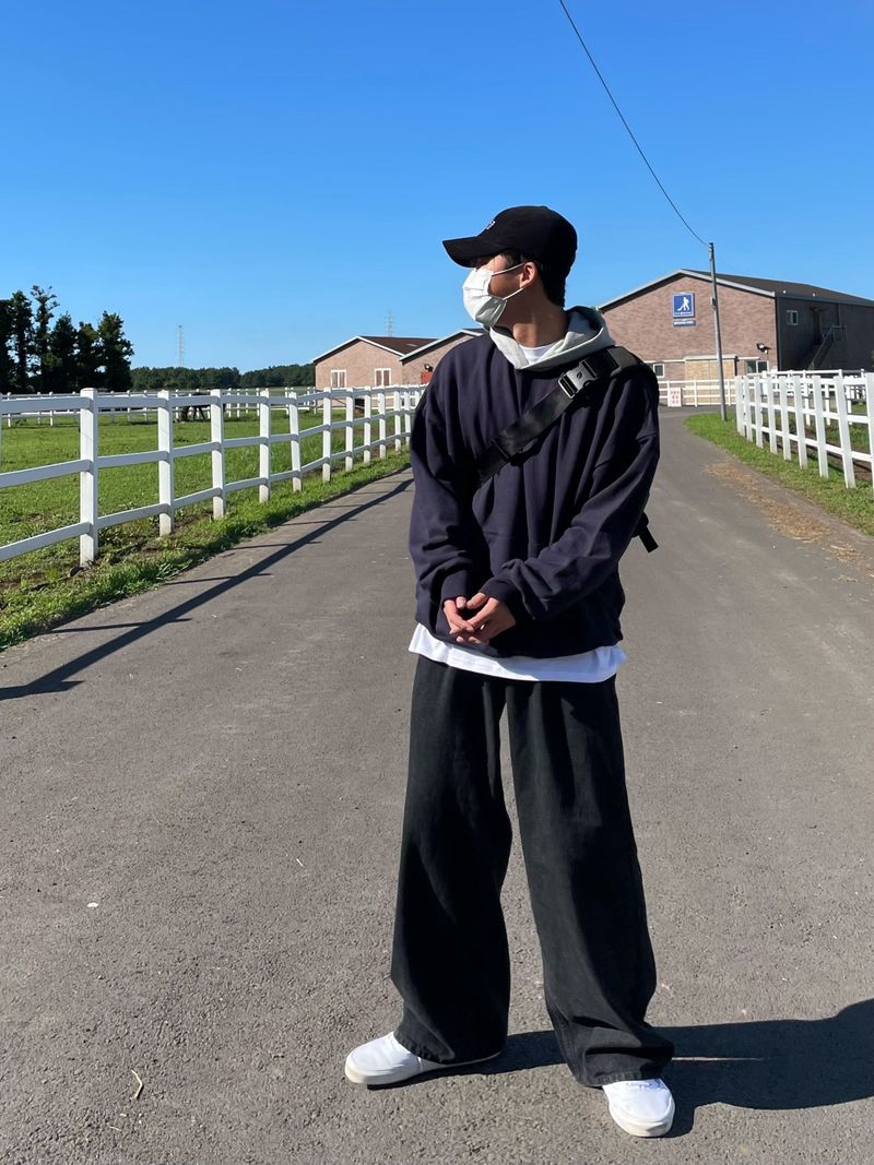 COVER TWO TONE LOOSEFIT HOODY