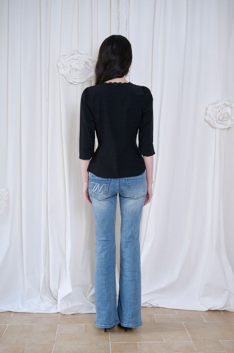 Mabel Lace Square-Neck Blouse (3 colors)