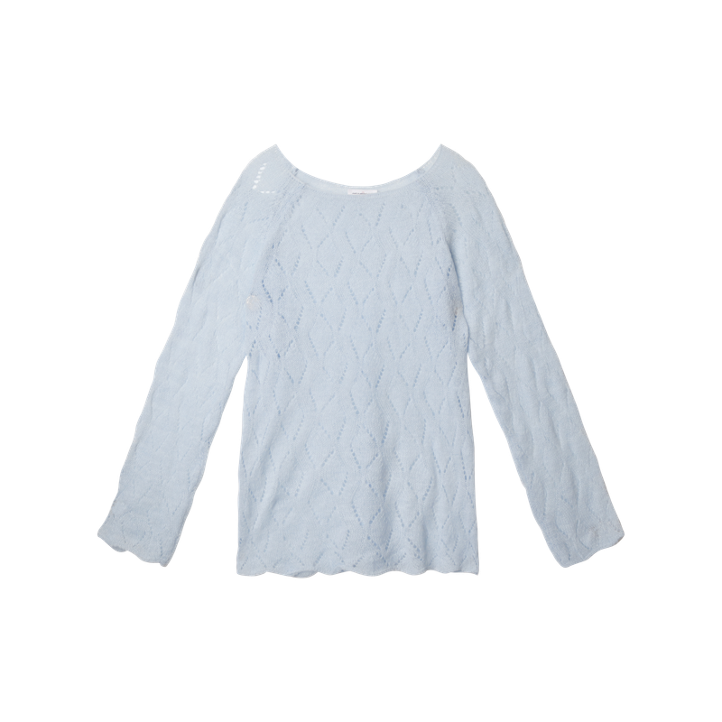 RUSTIC LEAF PUNCHING KNIT