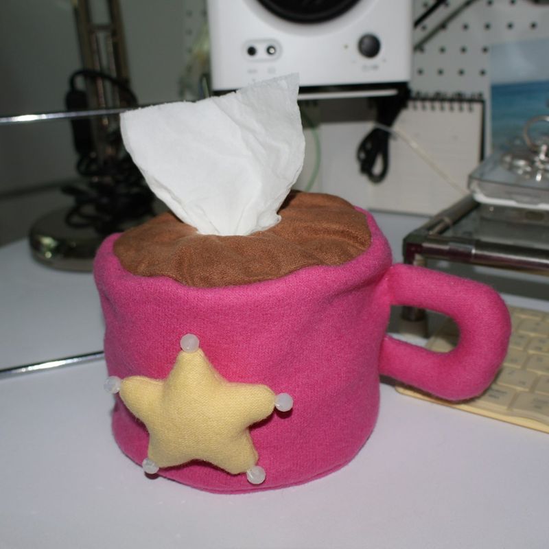 【MADE】PINK MUG COFFEE (tissue case)