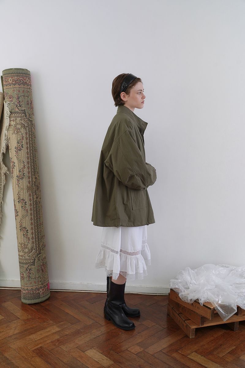 Cove half trench jacket_khaki
