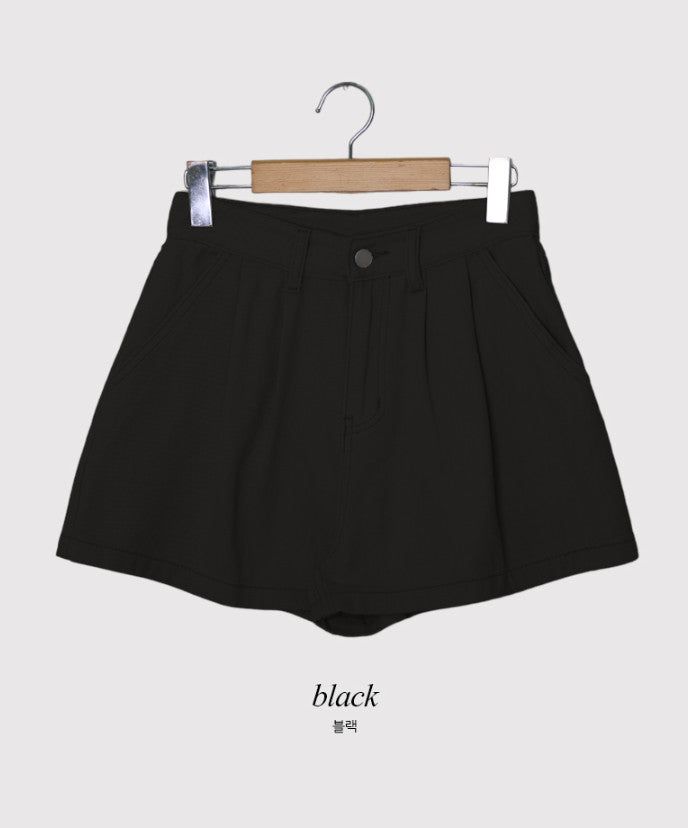 Two Pintuck Cotton Shorts (3color)