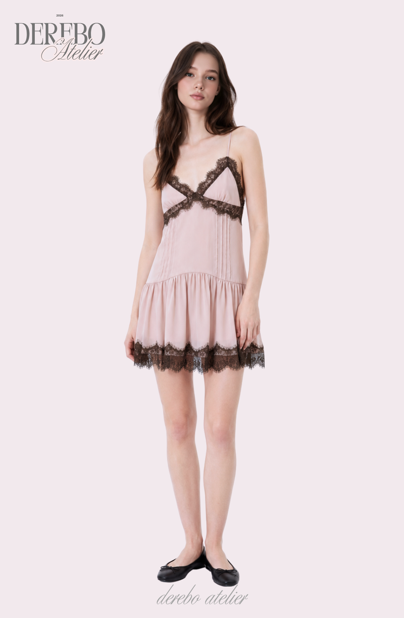 Rose Black Pink Sleeveless Dress
