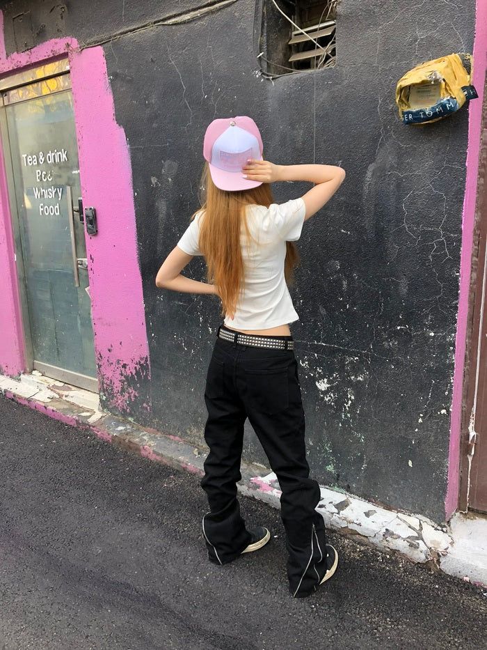 Cyber Black Zip Pants