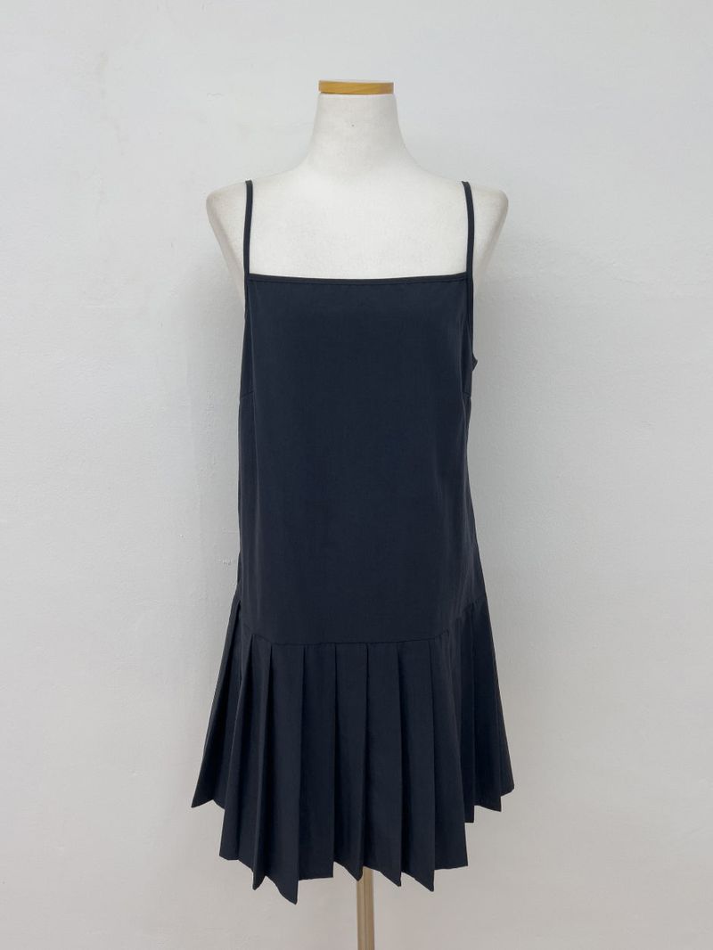 Sepia Pleated Bustier One Piece