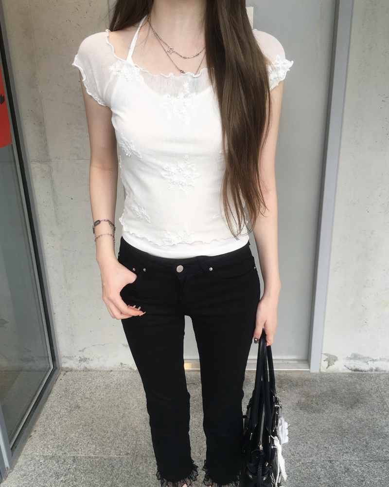 Flower layered T