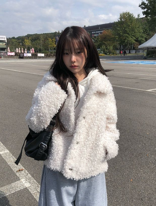 anyonemore（エニーワンモアー）の「ジュリウールカラーファージャケット（ジャケット/アウター）」