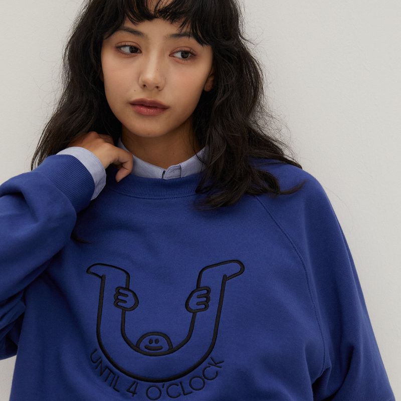 R Crew Sweatshirts Blue