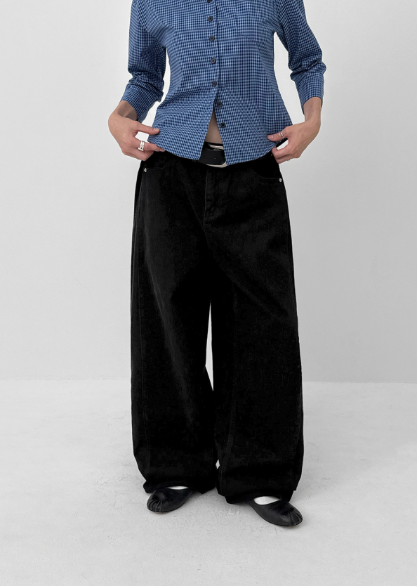 [MADE] Bellea Folding Wide Cotton Pants