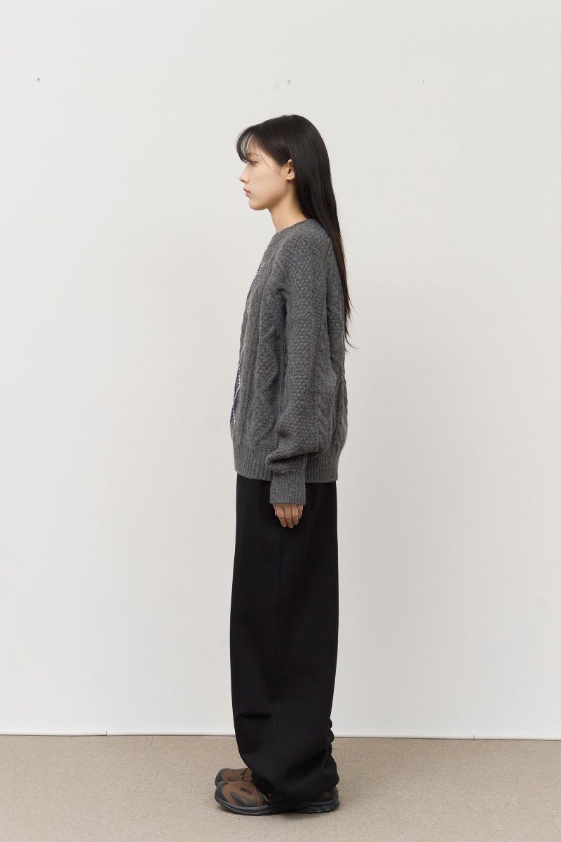 (W) Bebe Argyle Knit