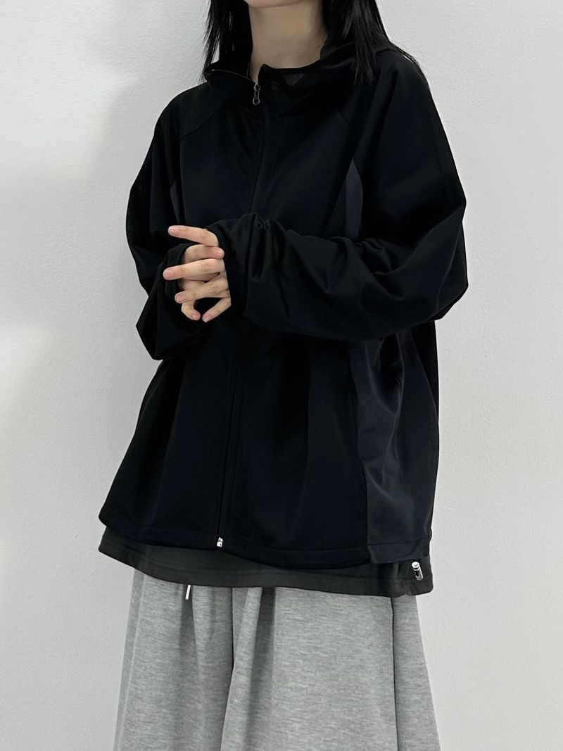 cool mesh summer zip-up
