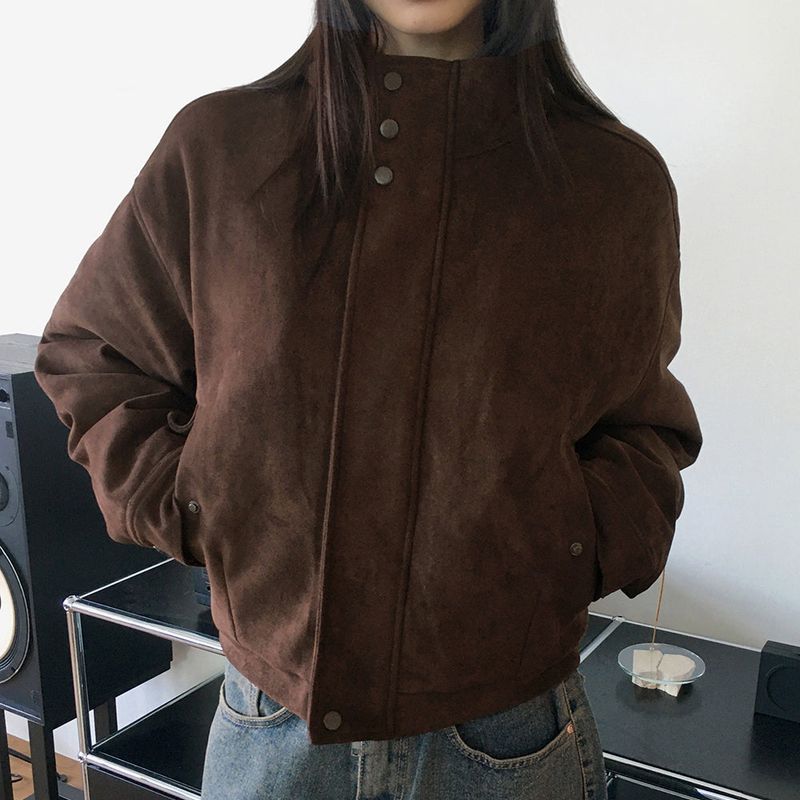 WONDER WONDER(ワンダーワンダー)の「Peff suede quilted jumper(Jackets/Outerwear)」