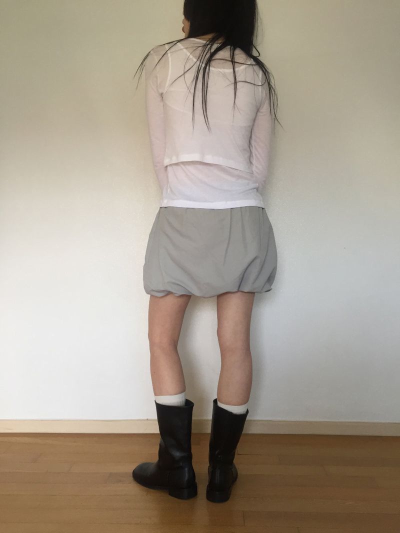 Tie Balloon Mini Skirt (4 colors)