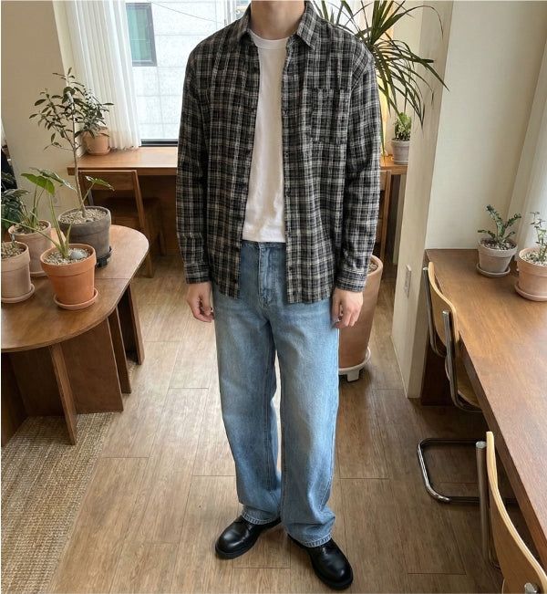 Daily Casual Check Shirt