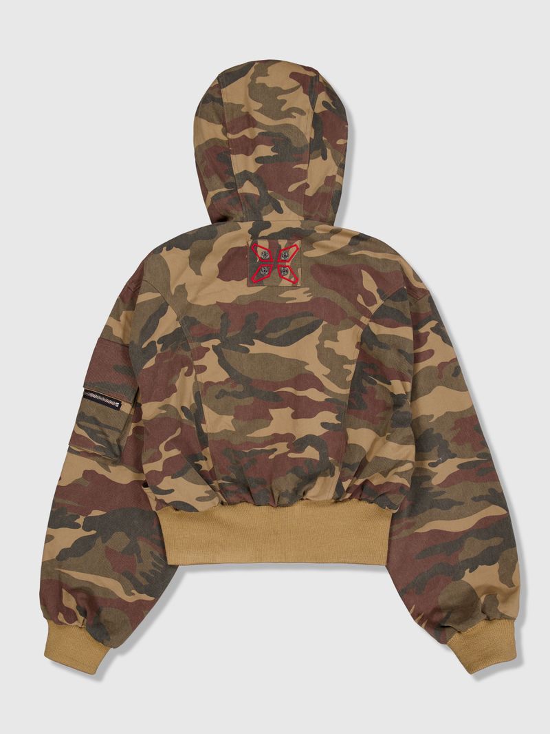 Circle Denim Bomber Jacket (Camo)
