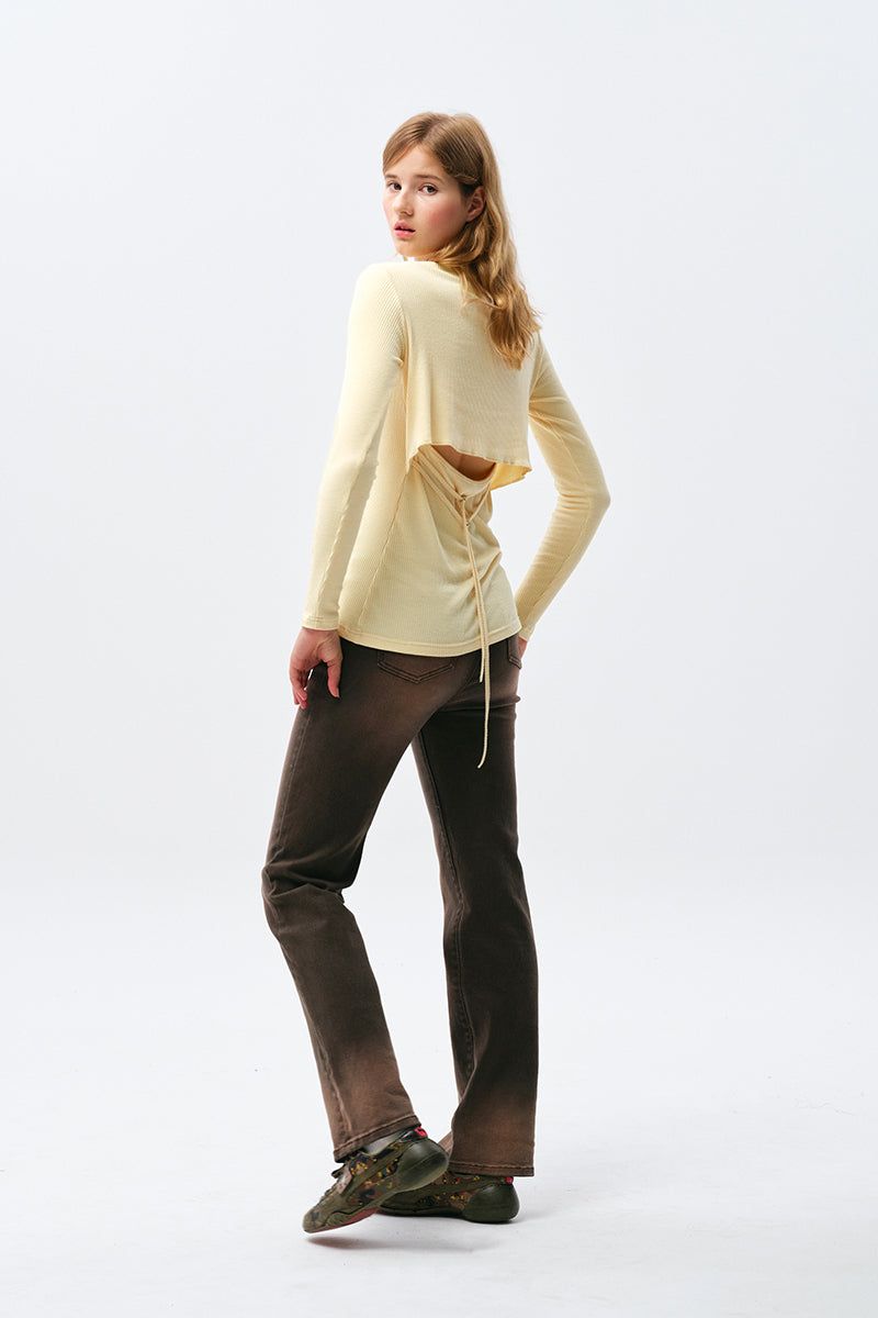KIRSH（キルシー）の「CHERRY WASHING SLIM-FIT DENIM PANTS [BEIGE]（Pants）」
