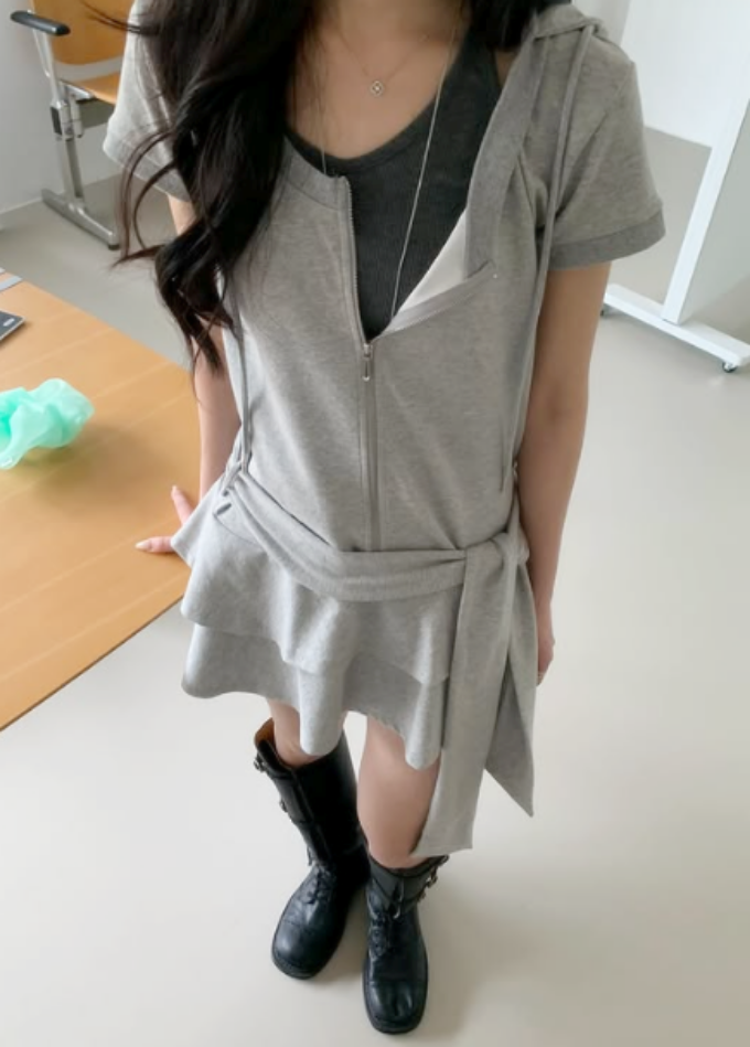 myorang（ミョラン）の「ムニ缶缶フードオペレーション（3 color）（Dresses）」