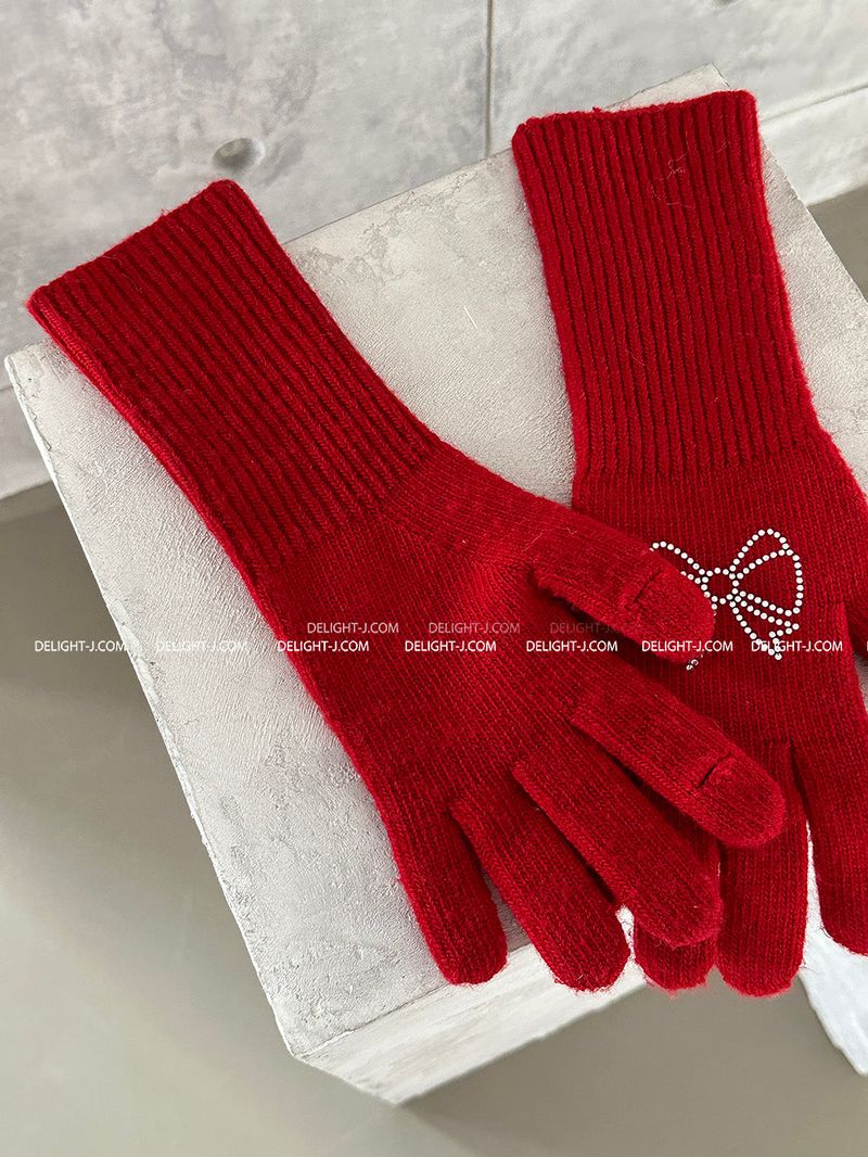 Jewelry Ribbon Long Gloves