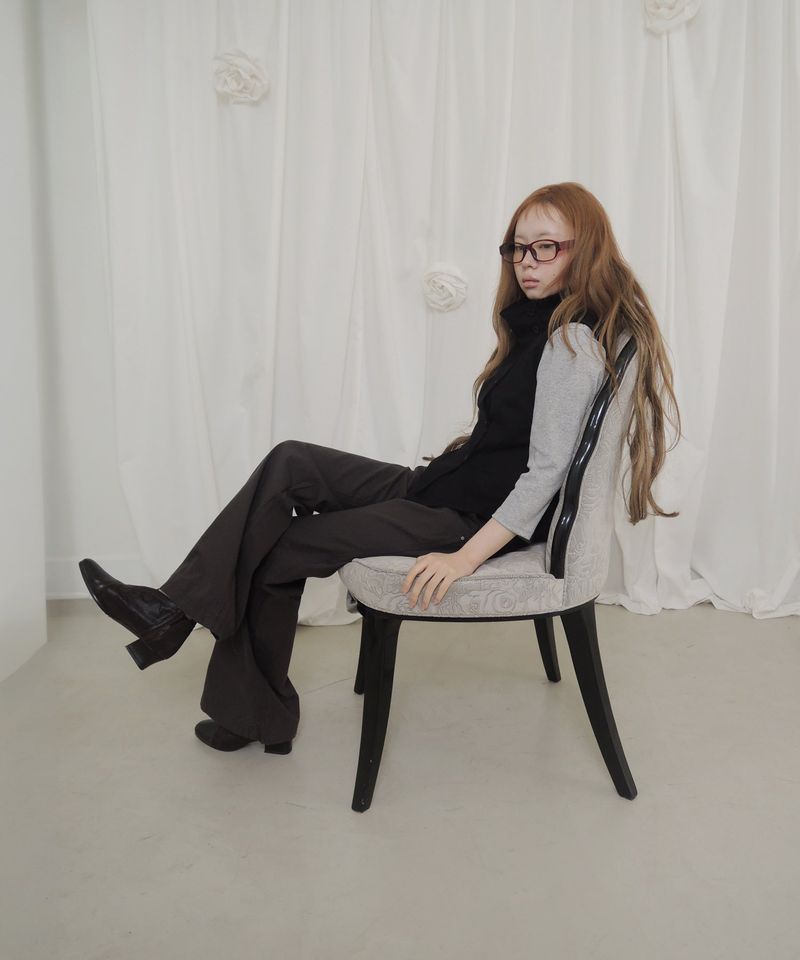SLOUCH BANDING FLARE PANTS
