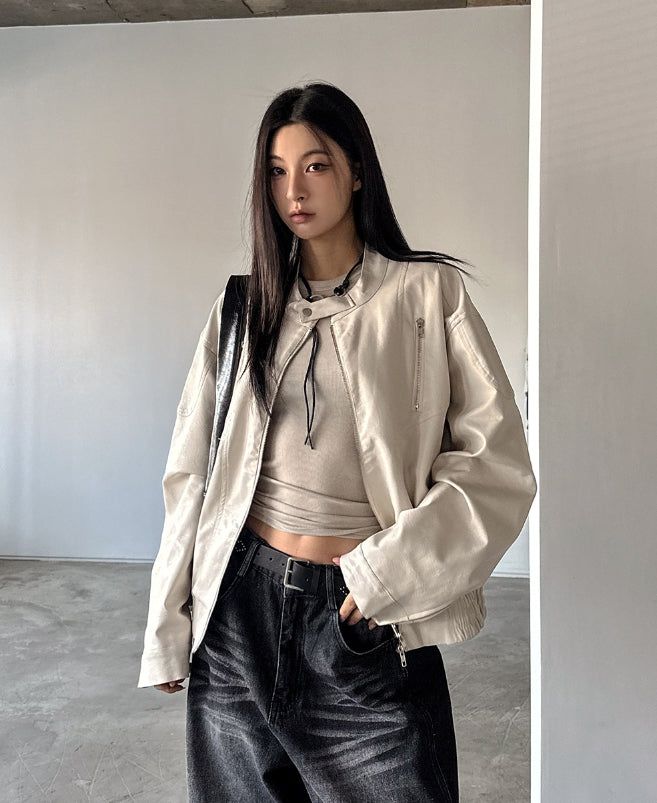 Howry Biker Leather Jacket