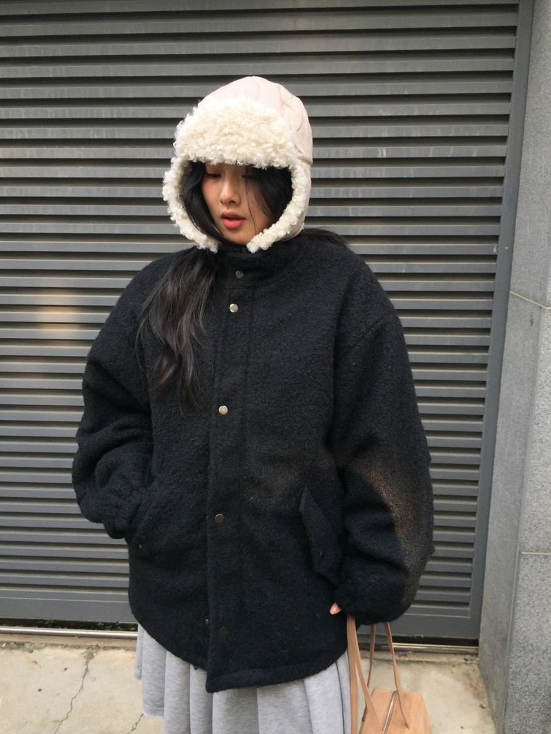 Fluffy Padded Trapper Hat (5color)