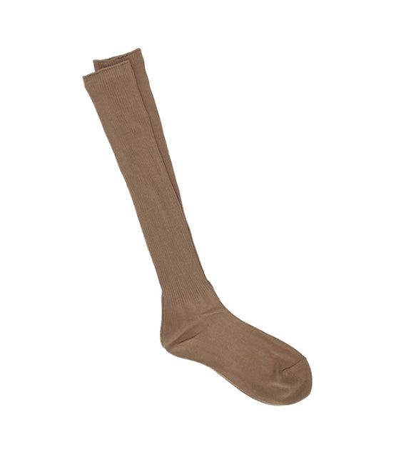 School Basic Ribbed Long Socks