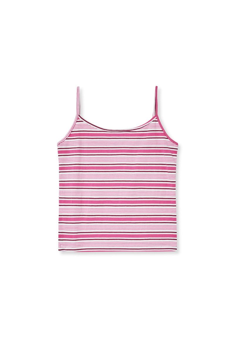 stripe sleeveless (pink)