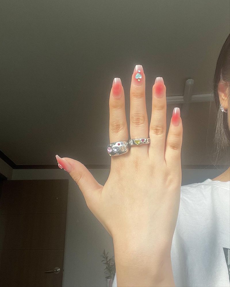 [aespa/Nmixx/Wooah/TNX] Silver gemstone ring_2