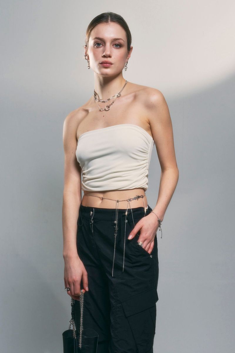 NO.315 [SILVER] GEOMETRY HOOK NECKLACE