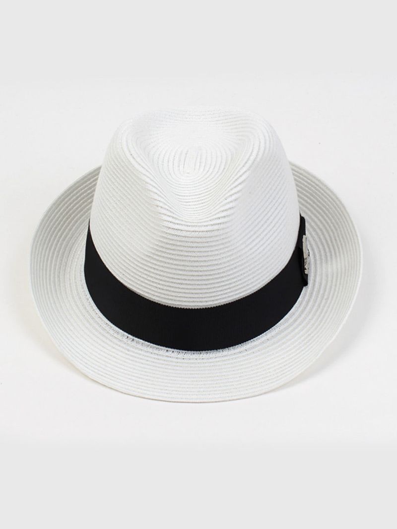 Soft Summer White Short Fedora