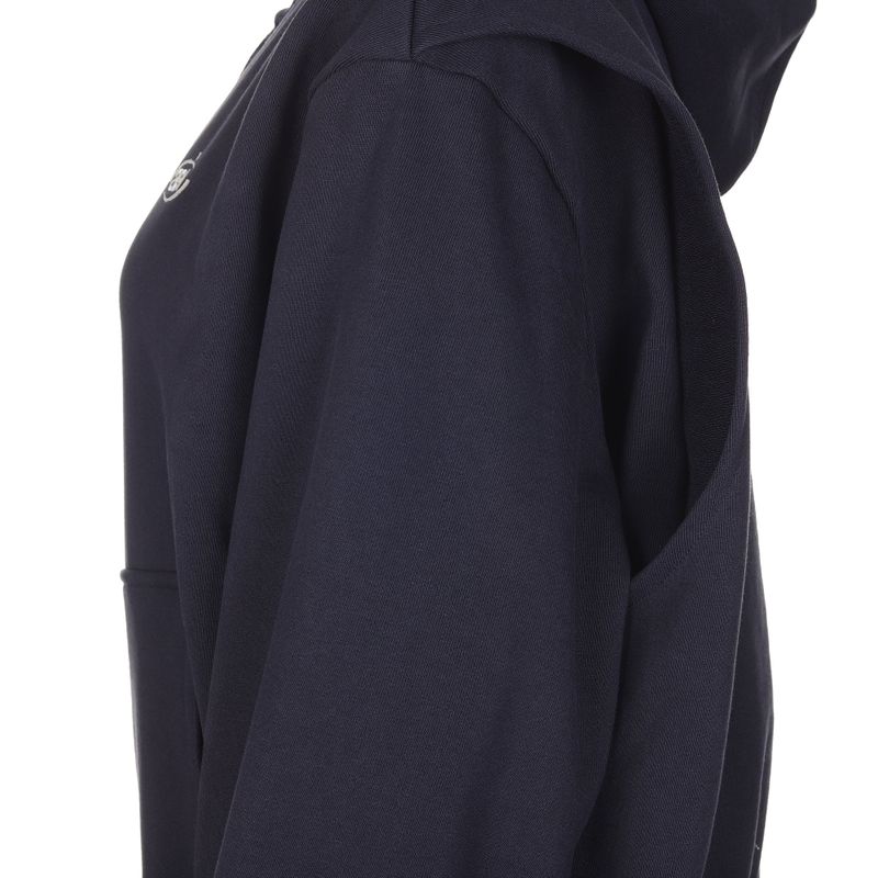 LAYERED STRING HOODIE ZIP-UP [NAVY]