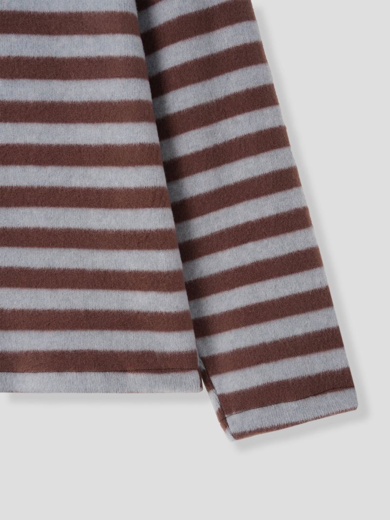Fluff striped knitwear