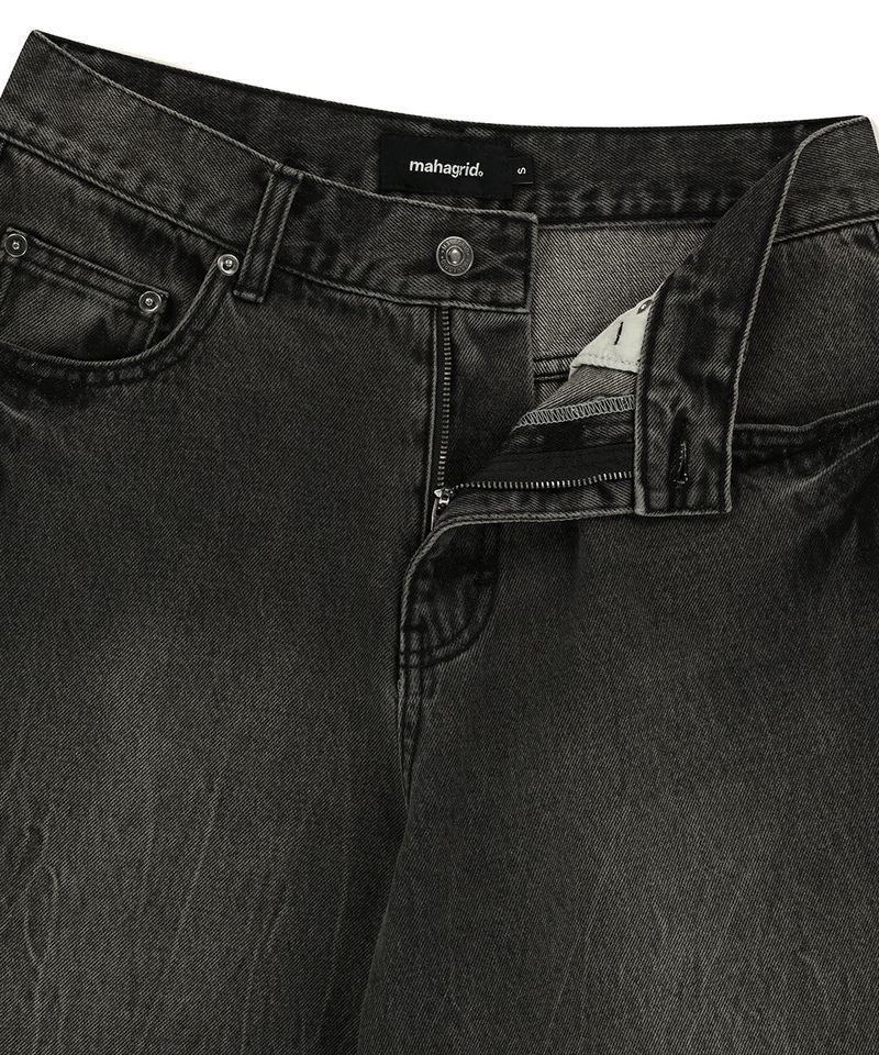MUD WASHING DENIM SHORT