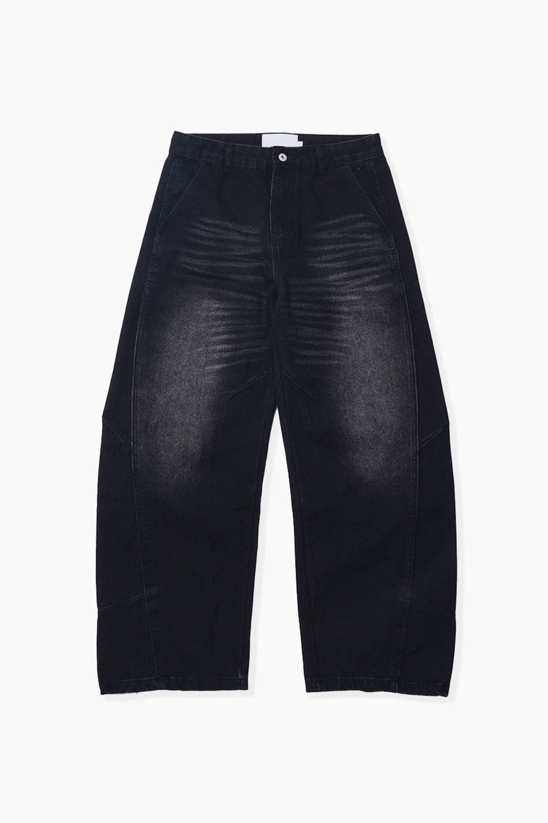 Dart Curved Denim Pants