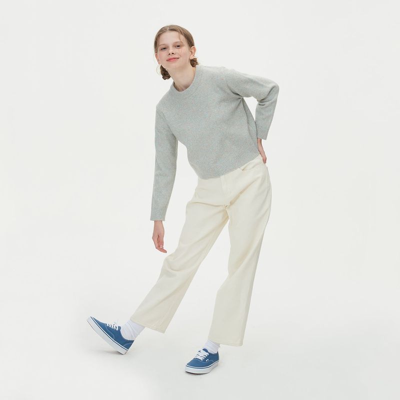 ROUND NECK WOOL KNIT_MINT